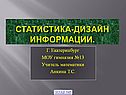 Статистика-дизайн информации
