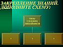 Закрепление знаний