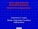 Класс однодольные