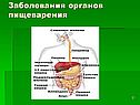 Заболевания органов пищеварения