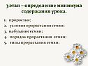 3 этап – определение минимума содержания урока