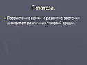 Прорастание семян