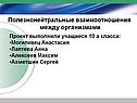 Взаимоотношения между организмами
