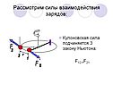 Силы взаимодействия зарядов