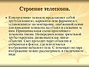 Строение телескопа