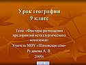 Урок географии