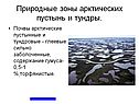 Природные зоны арктических пустынь и тундры