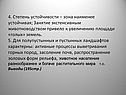 Степень устойчивости – зона наименее устойчивая