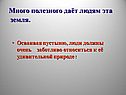 Много полезного даёт людям эта земля