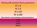 Масштаб может быть разным
