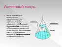 Часть конической поверхности, ограничивающая усеченный конус