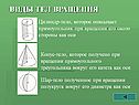 Виды тел вращения