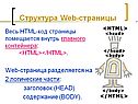 Весь HTML-код страницы помещается внутрь главного контейнера