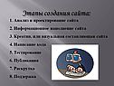 Этапы создания сайта