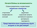 Страна разделилась на два лагеря