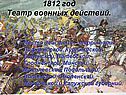 1812 год Театр военных действий