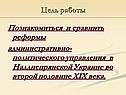 Реформы административно-политического управления