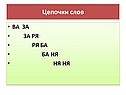 Цепочки слов