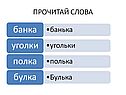 Прочитай слова